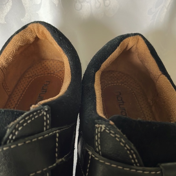 Nateralizer black suede and leather comfortable shoe Valcro closure Sz 7 1/2 - Picture 8 of 10